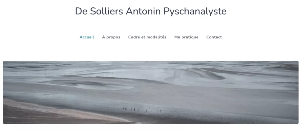 Site web de Antonin De-Solliers Psychanalyste à Rouen (76)
